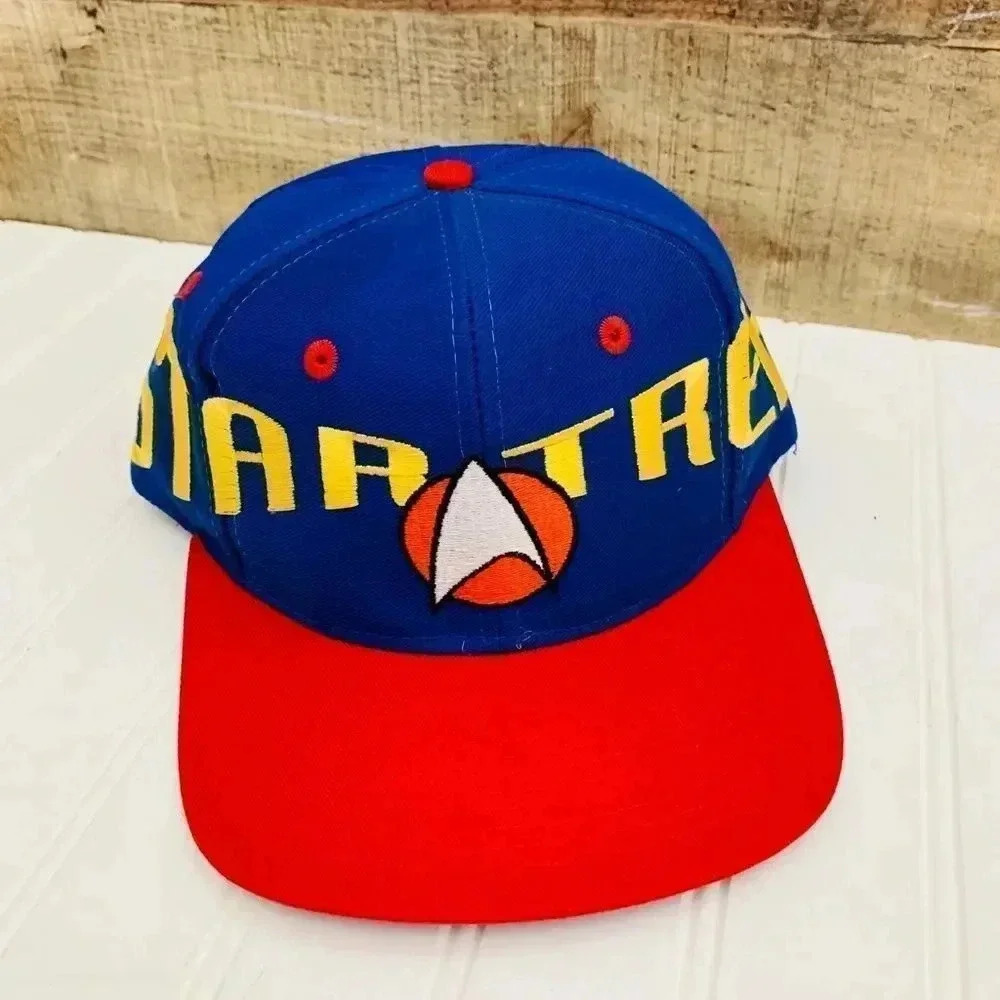 Embroidered Blue and Red STAR TREK Hat